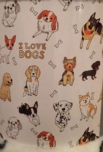 I LUV DOGS:Doxie~Frenchy~CORGI~BEAGLE~Shepherd~Poodle~Breeds~Throw Blanket~50×60 - Picture 1 of 7