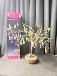 VTG Easter Spring Pastel Tree Hanging Colorful Ornaments Bunny Rabbit Egg Lot - Picture 1 of 23
