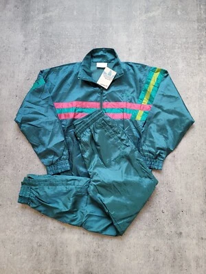 NEW Vintage Adidas Retro Tracksuit 90s Track Jacket and Pants Mens Size S - Image 1 of 4