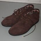Penguin By Munsingwear Dark Brown Suede Formal Shoes Boots New Uk Size 11