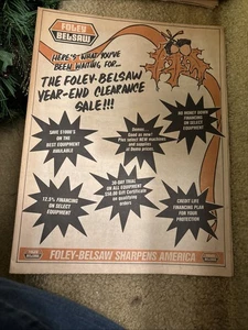 Anuncio de productos de afilado, foley belsaw 1987 - Imagen 1 de 5