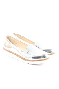 LUCKY SHOES Scarpa slip-on Donna Scarpa bassa Taglia IT 38 argento stile casual - Foto 1 di 5