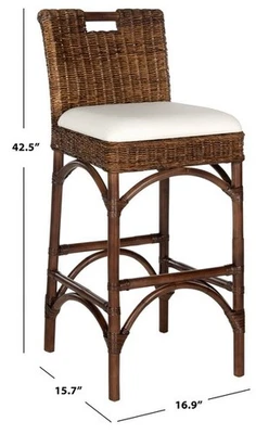 Safavieh FREMONT BARSTOOL, Reduced Price 2172763351 FOX6532C - Image 1 of 4
