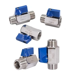Stainless Steel Ball Valve Pipe Thread Switch for Water Gas Fuel Drip Irrigation - Picture 1 of 26