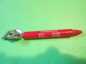 VTG S/M SERVICE CO METAL PLASTIC CAN BOTTLE OPENER - Picture 1 of 3