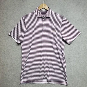 Holderness & Bourne Polo Shirt Mens M Tailored Fit PELICAN GOLF CLUB Purple Blue - Picture 1 of 9
