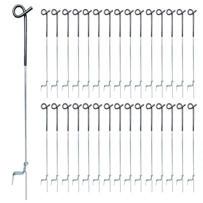 ARIFARO Step in Fence Post 41 Inch Pig Tail Step-in Fence Post,Electric Fenci