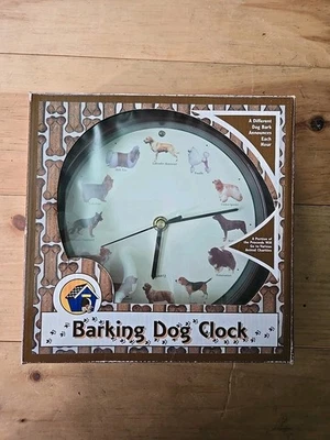 Reloj de pared vintage para perro ladrando Mark Feldstein & Associates Inc. Foto 1 de 4