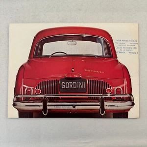 Renault Dauphine Gordini Car Sales Brochure Catalog Advertising Canadian - Picture 1 of 5