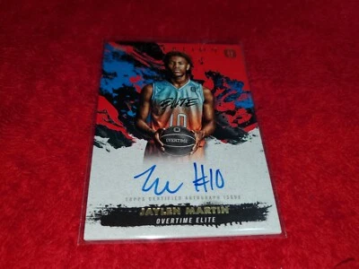 2021-22 TOPPS INCEPTION OVERTIME JAYLEN MARTIN RC RED AUTO CARD 14/75 - Image 1 of 2