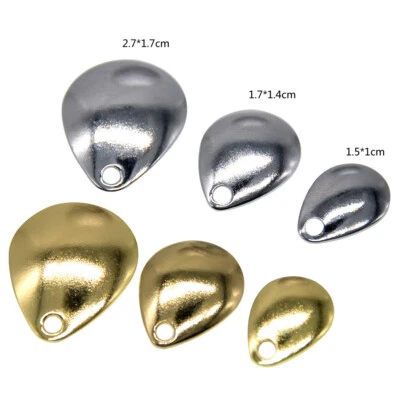 50Pcs Fishing Spinner Bait Blade Spinnerbat DIY Easy Spin Rigs Trout Salmon Bass - Image 1 of 4