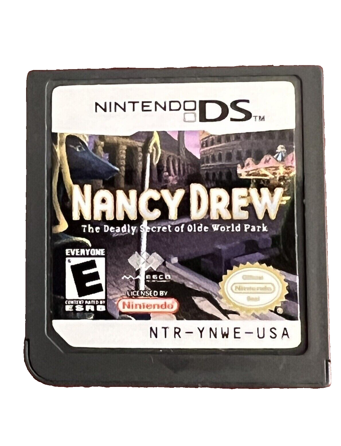 Nancy Drew: Deadly Secret of Olde World Park Nintendo DS Game Cartridge & Manual