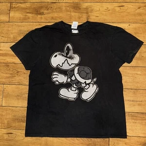 Nintendo Super Mario Bros Dry Bones Black Out T-Shirt Large 21x25 - Picture 1 of 4