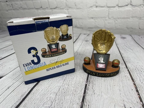 EVAN LONGORIA #3 TAMPA BAY RAYS REPLICA GOLD GLOVE 2010 COLLECTIBLE DEX IMAGING Cover