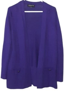 Jones New York Collection Womens Front Cardigan Purple Sweater Size M B89 - Picture 1 of 6