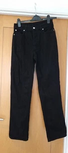 Victoria Beckham Arizona Jeans Black VVB Size 27 8-10 UK High Rise Tapered Leg - Picture 1 of 21