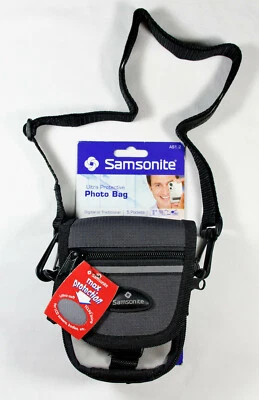 New Samsonite Ultra Protective Camera Photo Bag 5 Pockets Water Resist Zip Strap - Image 1 of 4