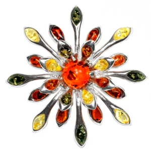 24,1 g Authentischer Ostsee Bernstein 925 Sterlingsilber Anhänger Schmuck N-A1834 - Bild 1 von 1