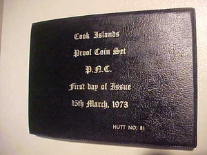 1973 HUTT COMMEMORATIVE COOK ISLAND PROOF SET FDI 15/3/1973 NO. 81 7 COINS - Picture 1 of 11