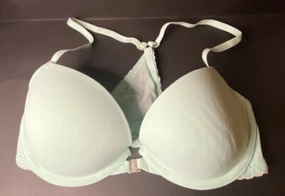 Sujetador Gilly Hicks Sydney Talla 32D Racerback Verde azulado 32 D ligeramente forrado Foto 1 de 4