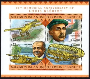 SOLOMON ISLANDS - 2016 '80TH MEMORIAL ANNIVERSARY OF LOUIS BLERIOT' Miniature... - Imagen 1 de 1