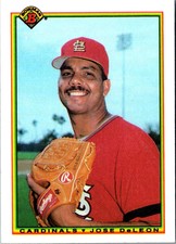 1990 Bowman Jose DeLeon #186 St. Louis Cardinals