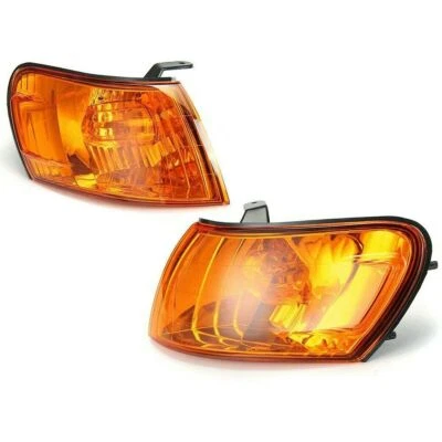 1 par de luces de esquina de estacionamiento lentes ámbar para Toyota Corolla AE100 AE101 1993-1997 Foto 1 de 4