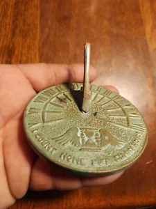 Brass Sundial Paperweight - Picture 1 of 7