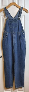 Lands' End Girls Denim Overalls Size 16 - Picture 1 of 9