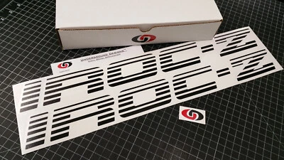 IROC-Z Decals (2pk) Faded Blinds Side Door Stickers 20" Third Gen Camaro 1985-90 - Image 1 of 3