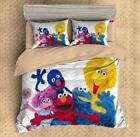 3d Sesame Street Poster Quilt Duvet Cover Set Home Textiles Soft Comforter Cover