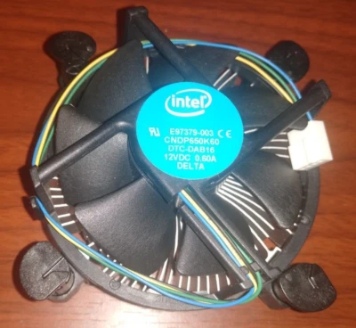 Original Intel Heatsink CPU Cooling Fan i3 i5 i7 Socket 1150 1151 1155 1156 - Image 1 of 2