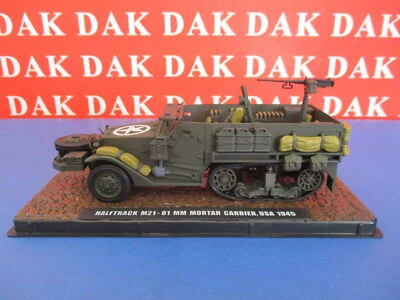 Die cast 1/43 Modellino Autoblindo Halftrack M21-81 MM Mortar Carrier USA 1945 - Immagine 1 di 4