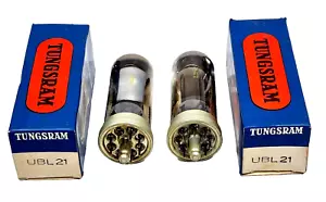 Tubo de alimentación Tungsram UBL21 DOBLE DIODO-PENTODO NUEVO DE NUEVO EN CAJA ORIGINAL / Lote de 2 - Imagen 1 de 3