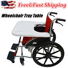 removable tray table - Removable Wheelchair Lap Tray Table w/2 Cup Holders for Reading Eating Disabled