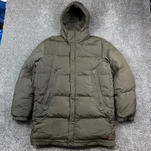 Boss Hugo Boss Down Jacket Mens Large 40R Green Parka Goose Duck Down Fill Coat - Picture 1 of 8