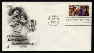 USA, SCOTT # 1468, ARTCRAFT FDC COVER - MAIL ORDER MERCHANDISING, CATALOG 1972 - Picture 1 of 1