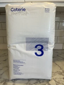 Coterie The Pant Pull On Diaper, Size 3 (14-24 lbs) 52 Count Hypoallergenic - Picture 1 of 4