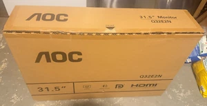 Brand New AOC Q32E2N 32" Framless QHD 2560 x 1440 Monitor, IPS Panel, 75Hz - Picture 1 of 1
