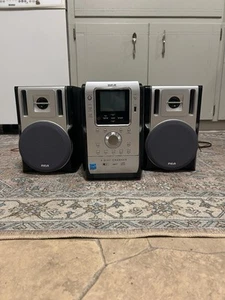 RCA Compact Audio System RS2130i Five Disc CD Radio RCA Aux Speakers Subwoofers - Picture 1 of 16