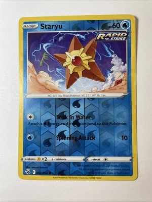 Staryu 052/264 - Swsh08: Fusion Strike Reverse Holo (NM) - Image 1 of 2