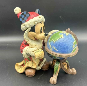 Disney Traditions Jim Shore Seasons Greetings From Around The World Mickey Mouse - Picture 1 of 3