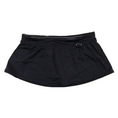 Womens Nike Swim Skirt SZ Medium 8 Black Skort Solid Black - Image 1 of 4