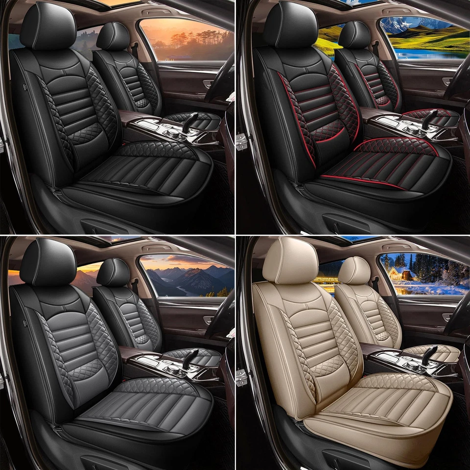 Seat Covers Faux Leather Waterproof For Toyota Corolla 2000-2019 (2/5 Seats) - Image 1 of 1