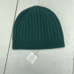 Talbots 100% Cashmere Green Knit Beanie Women's Size One Size - Picture 1 of 6