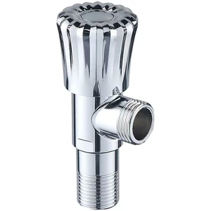 Ball Valve Stainless Steel Angle Valve for Kitchen Bathroom Plumbing Use - Picture 1 of 6