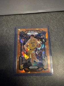 Austin Reaves 2023-24 Panini Prizm Orange Cracked Ice #76 - Los Angeles Lakers - Picture 1 of 2