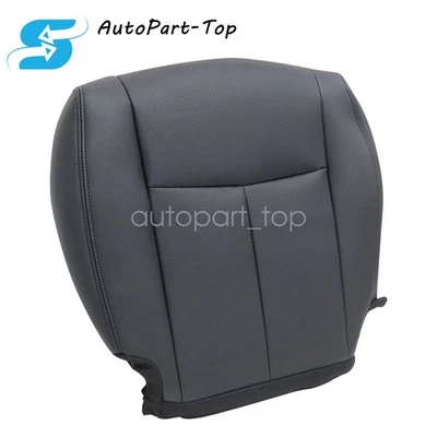 For 17-20 Nissan Rogue Front Driver Bottom Leather Seat Cover Black Perforated — 第 1/4 张图片
