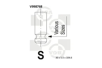 Soupape d'échappement V998768 BGA pour FORD MAZDA VOLVO - Photo 1/4