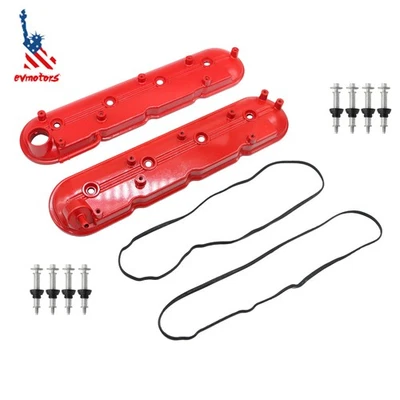 Valve Cover Set Passenger & Driver Side Fit For 99-08 Chevy Silverado GMC Sierra - Image 1 of 4